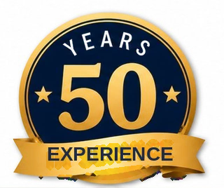 Gold badge: 50 years in service